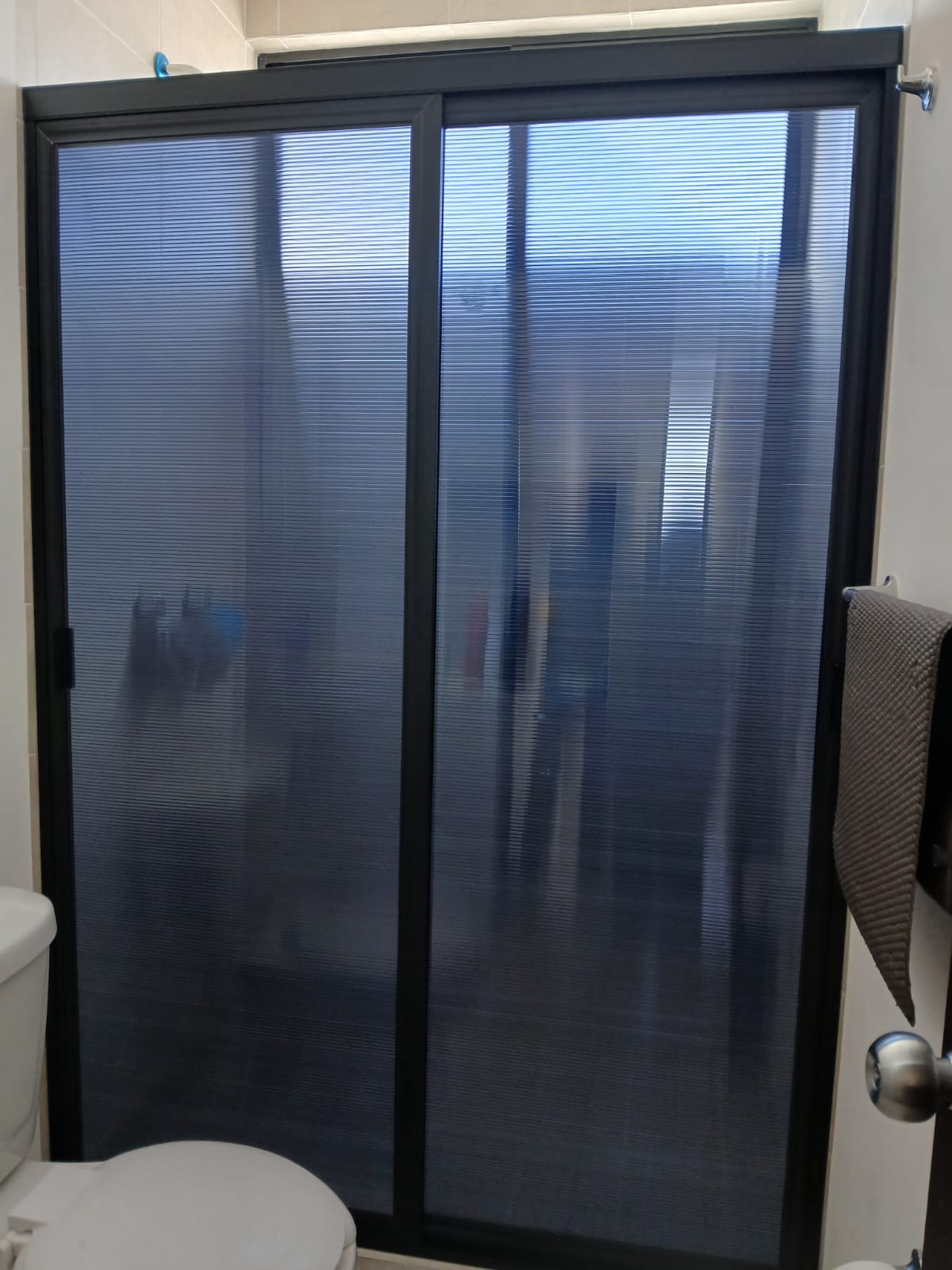 Cancel de baño de lujo de cristal templado